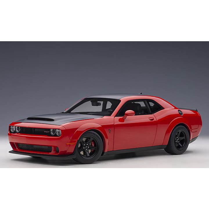 AUTOart 1/18 : 71749 DODGE CHALLENGER SRT DEMON (TORRED/SATIN BLACK GRAPHIC PACKAGE)