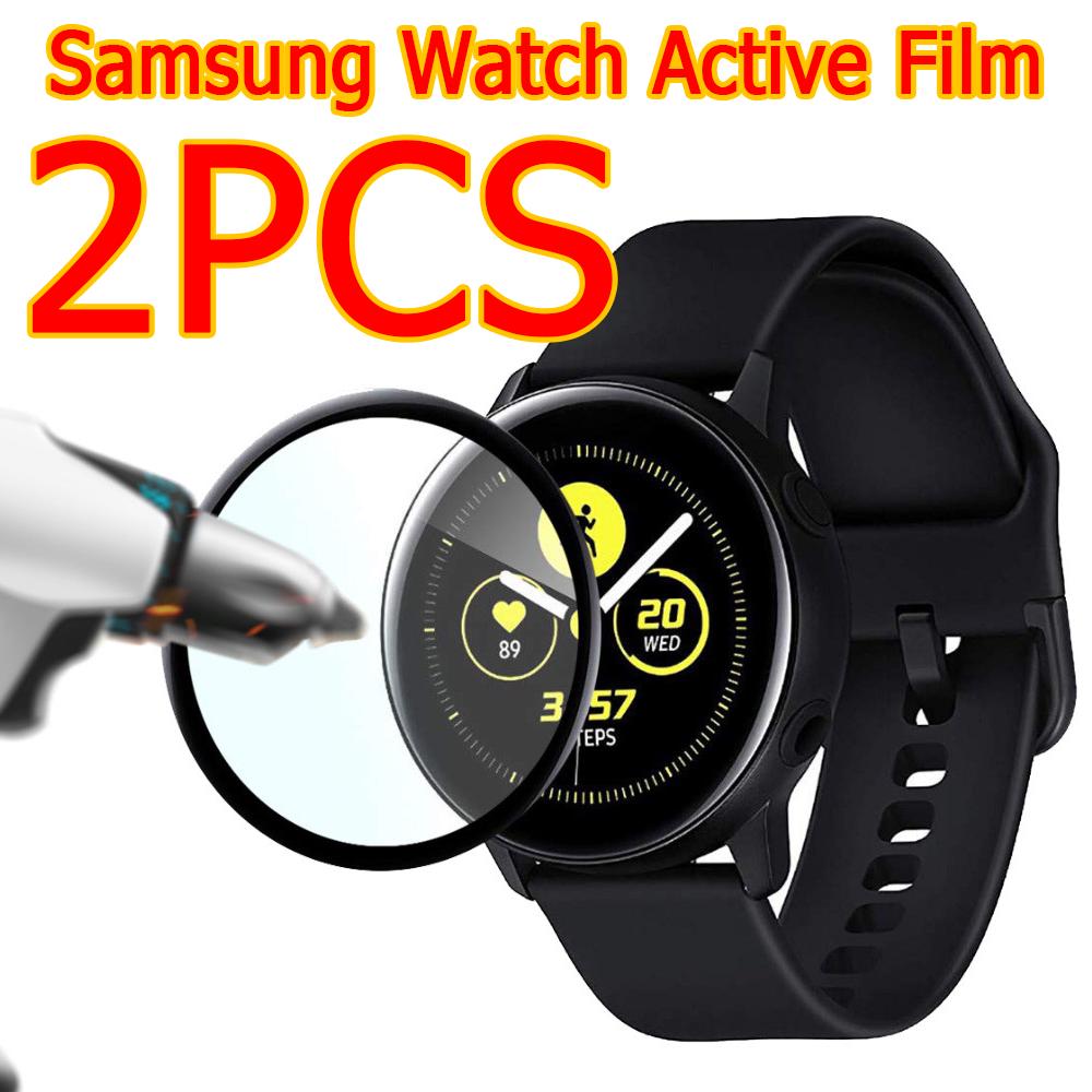 HOT SALE 2PC ถูกสุด‼️ ฟิล์มกันรอย Soft Fibre Glass เต็มจอ Samsung Galaxy Watch Active