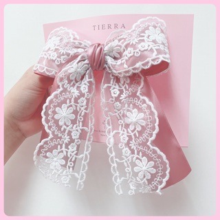 Lace bow โบว์ติดผม กิ๊บติดผม