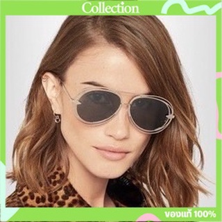 เเว่นกันแดด Karen Walker Gold D-Frame Jacques With Crazy Tort Sunglasses  KAS1601498