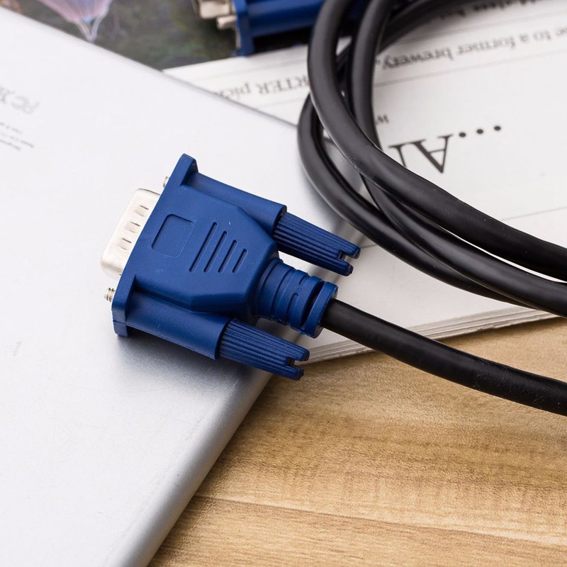 Monitor Video Cable, VGA Computer Host Connected To Video Cable HD Data ...