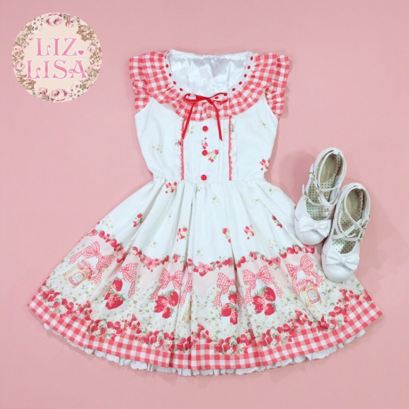 🍓cop brand lizlisa stawberry sweet dress🍓