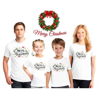 2023 Christmas New Merry Christmas Mother Daughter Family Matching Outfits Matching Father Mother Daughter Son Clothes T