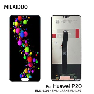 ชุดประกอบหน้าจอสัมผัส LCD สําหรับ Huawei P20 EML-L09 EML-L22 EML-L29 EML-AL00