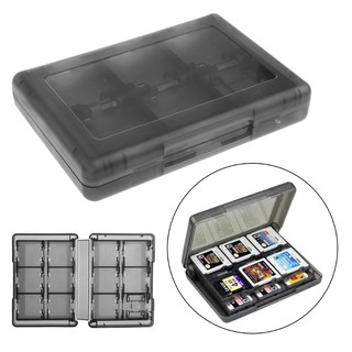 Dou 28 - In - 1 กล่องเก็บตลับเกมสีดําสําหรับ Nintendo Ds 3ds