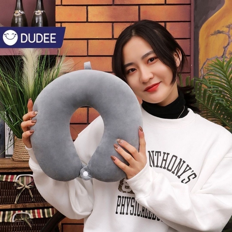 DUDEE หมอนรองคอตัวยู แก้เมื่อย แก้ปวดคอ หลากหลายสี
