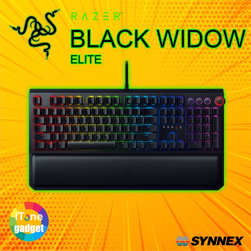 คีย์บอร์ด Razer Blackwidow Ultimate 2016 Green switch Mechanical Keyboard มือ 2 ของแท้ พร้อม