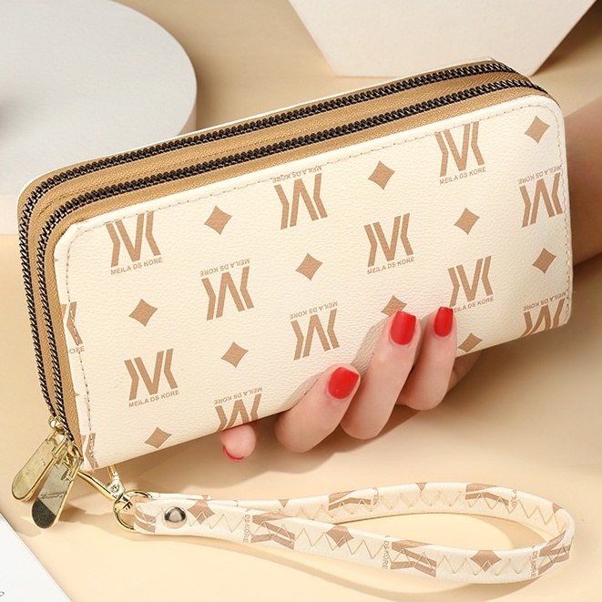 Dompet Panjang Wanita Fashion 2 Zip Women Long Wallet Beg Duit Wanita (W-031)