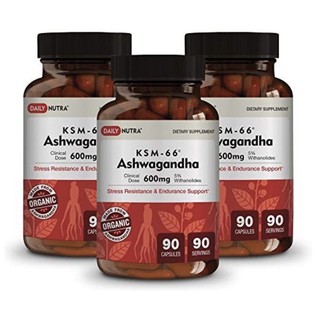 KSM 66 Ashwagandha Daily Nutra  ปรับสมดุลฮอร์โมนในร่างกายให้สมดุล ลดความเครียด ปรับไทรอยด์ต่ำให้อยู่ในเกณฑ์ปรกติ