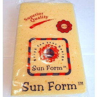 SUN Car Wash Sponges (5x8x2 in), ฟองน้ำล้างรถ, ฟองน้ำอเนกประสงค์, Bathroom, Kitchen Cleaning and other purpose.