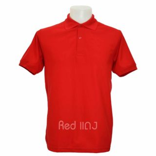 เสื้อโปโล Tong Polo ผ้าTCแท้ เนื้อSupersoft &amp; ExtraCool  สีแดง เกรดพรีเมียม