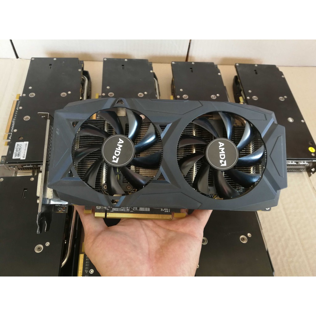 [ลด 200.- โค้ด TANG544]PowerColor  AXRX 580 4GBD5-3DHDV2/OC - ต่อไฟเพิม 8พิน