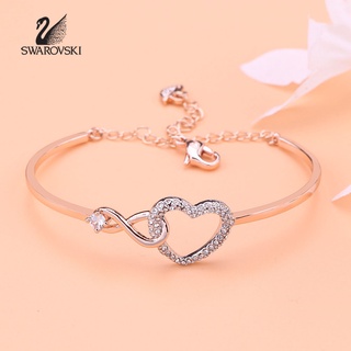 【SALE】🔥พร้อมส่ง🔥Swarovskiแท้ Infinite love bracelet ของขวัญโรแมนติกสร้อยข้อมือหญิง Swarovski