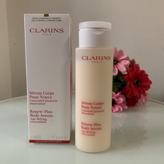 แท้💯 Clarins Renew plus body serum 200ml 🌺ผลิต2563🌺 บำรุงผิวกาย