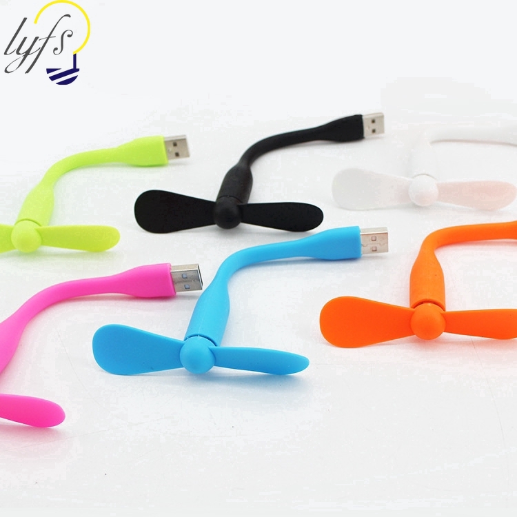 พัดลมพกพา ขนาดเล็ก หลากหลายสี น่ารัก พร้อมปลั๊ก USB #8