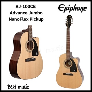 กีต้าร์โปร่งไฟฟ้า Epiphone AJ-100CE