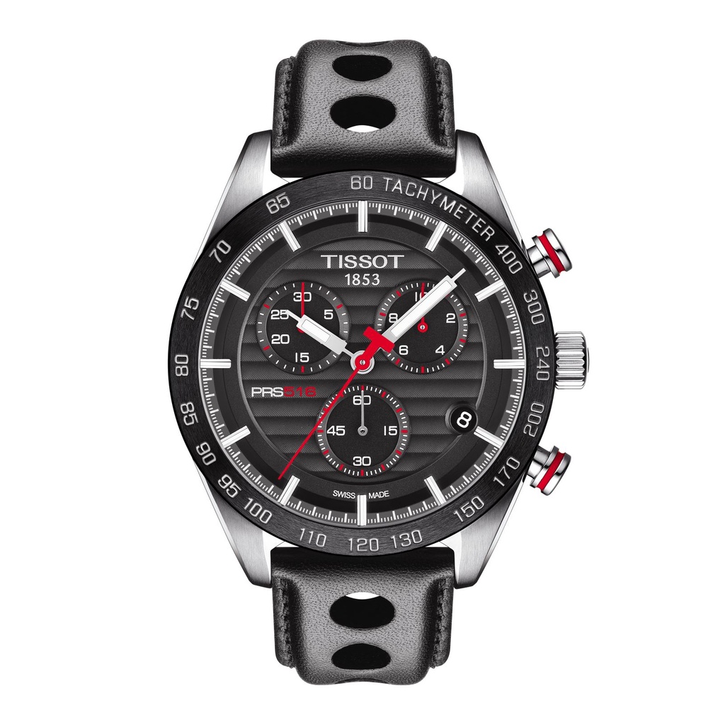 Tissot PRS 516 Chronograph ทิสโซต์ พีอาร์เอส 516 โครโนกราฟ สีดำ T1004171605100 นาฬิกาผู้ชาย