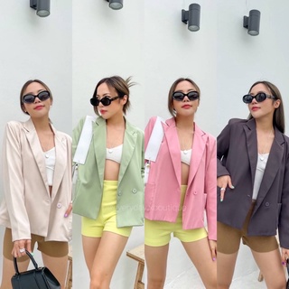 New in 🧋🍵💕 Bossy blazer (420฿ฟรีส่ง) เปิดตัวเสื้อสูทโทนสีละมุนผู้ดีสุดๆ สาวออฟฟิศห้ามพลาดดดด ผ้าดีทรงสวยด้านในมีซับ