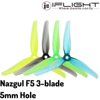 Iflight NAZGUL F5 พร็อพ 3 ใบพัด 5 นิ้ว 5 มม. สําหรับโดรนบังคับ (2 คู่ 4 ชิ้น) MX-F5