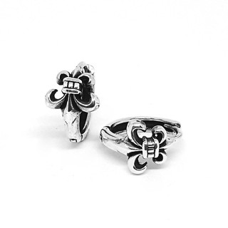 Chrome Hearts Sterling Silver 925 เครื่องประดับเงินแท้ ต่างหู SE-04 Hoop Earring Code:CED026