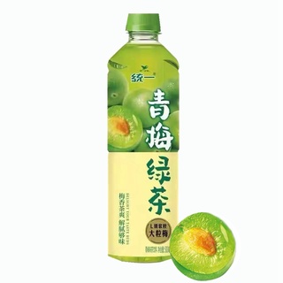 พร้อมส่ง ✔เครื่องดื่ม ชาเขียวบ๊วย 500mlหอมหวาน 统一青梅绿茶
