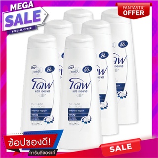 โดฟ แชมพู อินเทนซ์ รีแพร์ 70 มล. x 6 ขวด ผลิตภัณฑ์ดูแลเส้นผม Dove Intense Repair Shampoo 70 ml x 6 Bottles