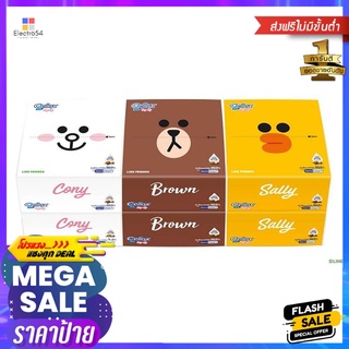 กระดาษ POP UP CELLOX LINE FRIEND 86 แผ่น แพ็ค6POP UP CELLOX LINE FRIEND 86 SHEETS PACK 6