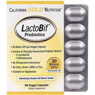 [ของแท้ 100%] CALIFORNIA GOLD NUTRITION LACTOBIF PROBIOTICS