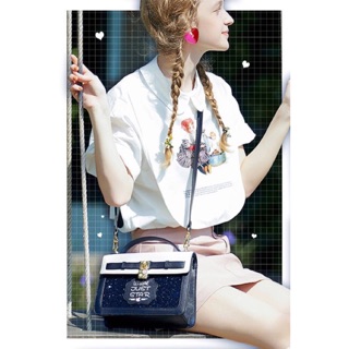 กระเป๋าสะพายกากเพชร มีโค้ดลด80 ♡ Lovely Girl Casual Style ♡