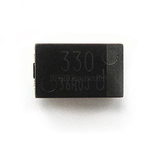 1pcs/lot Tantalum 6.3V 330UF capacitor low ESR 330UF SMD 4TPB330M 7343 can replace OE128 OE907 0.8