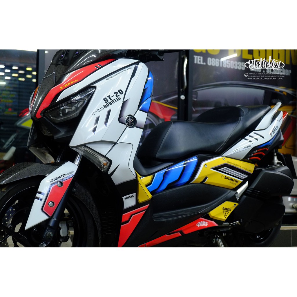 สติ๊กเกอร์ Xmax 2018-2022 ลายโรบอท งานลิขสิทธิ์แท้ © เอส.ที.สติ๊กเกอร์ | คุณภาพ3M - รูปที่ 2