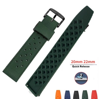 สายนาฬิกาข้อมือ ซิลิโคน กันน้ํา ปลดเร็ว สําหรับ Seiko Diver Scuba Oris Watch Strap