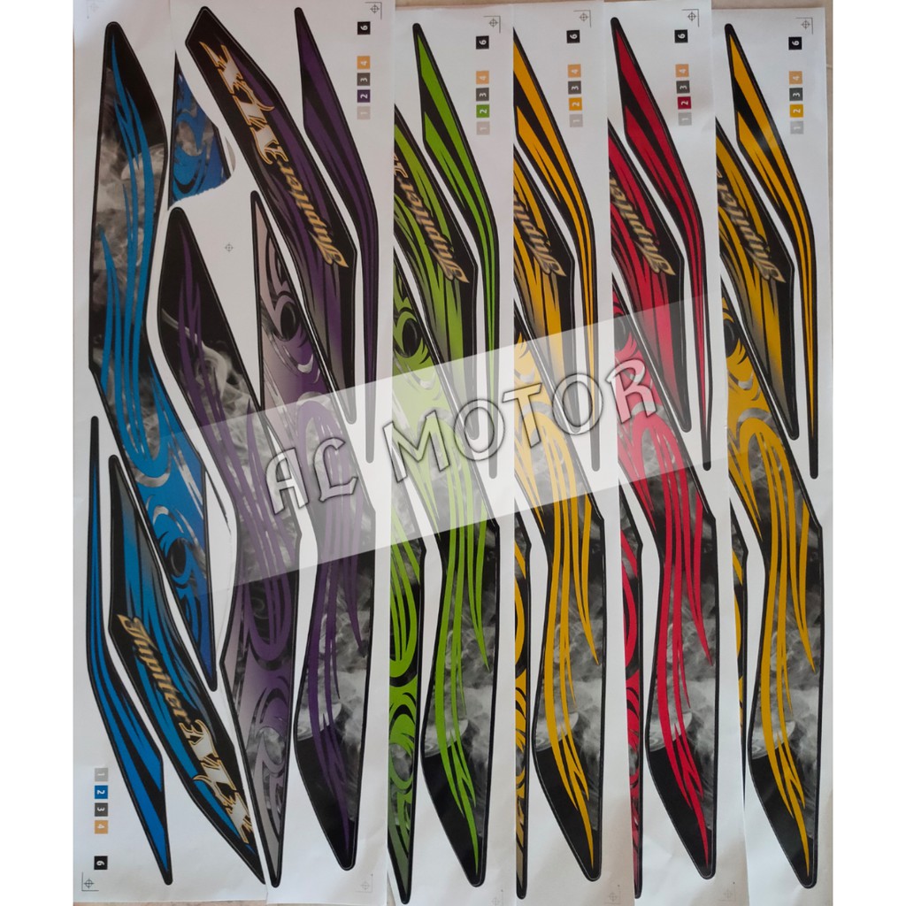 ชุดสติ๊กเกอร์ STRIPE YAMAHA LC135 V2/V3/V4/V5/V6 JUPITER MX ( 4 )