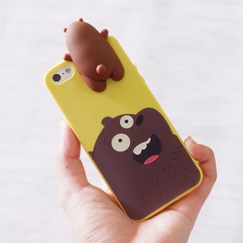 พร้อมส่ง 💥 เคส we bare bears หมีเกาะหลัง Iphone7+