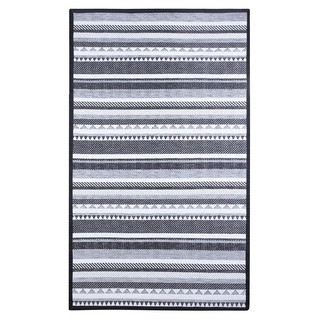 Interior carpet MAT PDM BRAND INARI 180x270CM WHITE/BLACK Carpet Home &amp; Furniture พรมภายใน เสื่ออเนกประสงค์ PDM BRAND IN