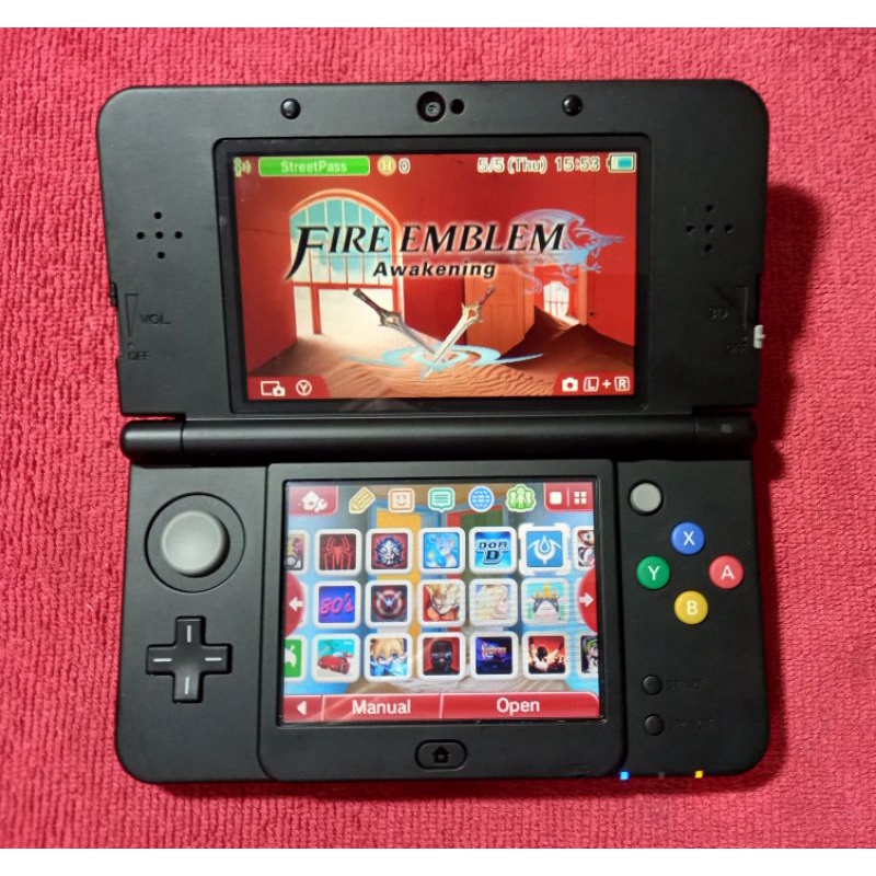 Nintendo New 3ds สีเทา มือสองญี่ปุ่น แปลงเล่นผ่านเมม เกมส์เต็มเมม 64G
