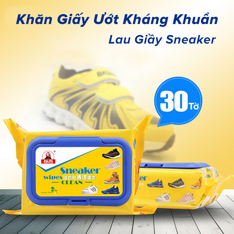 Quick Wipes Super Clean รองเท้าผ้าใบทิชชู่เปียก