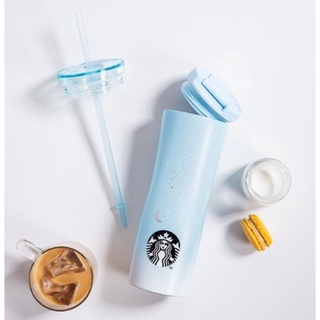 🎀【พร้อมส่ง】 2021 แก้วสตาร์บัคส์เกาหลี Starbucks Korea SS Twist Milky Way Coldcup 473ml/ 16oz (Exchangable lid)