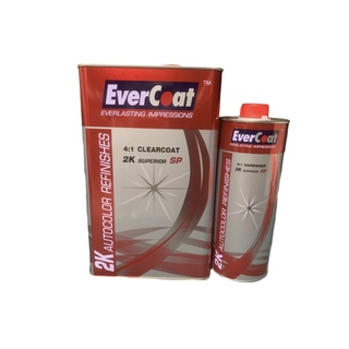 แลคเกอร์2K เอเวอร์โค๊ช แดง EverCoat 2K 4:1 (เนื้อ3.5ลิตร+ฮาร์ด1ลิตร) (ชุดใหญ่)