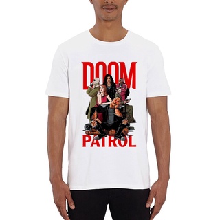 เสื้อยืดครอปเสื้อยืดแขนสั้น พิมพ์ลายการ์ตูน Doom Patrol สไตล์วินเทจ ยุค 90s สําหรับผู้ชายS-5XL