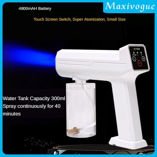 300ML Wireless Atomization Sanitizer Spray Sprayer Disinfectant Machine CE ในครัวเรือนแบบพกพาเครื่องพ่นสีฟ้าสเปรย์ไอน้ำฆ่าเชื้อ Usb