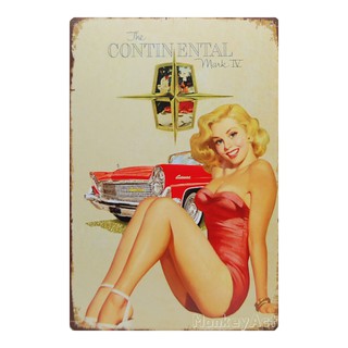 ป้ายสังกะสีวินเทจ The Continental Mark IV