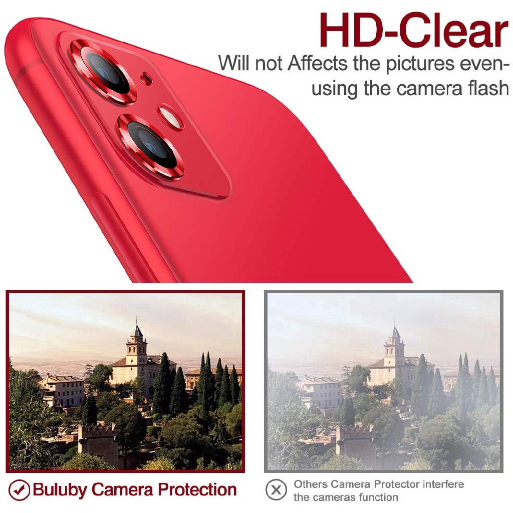 Camera Lens Protector iPhone 11 Tempered Glass Film Aluminum Alloy Lens