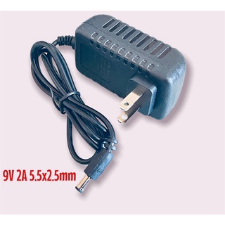 DC อะแดปเตอร์ Adapter AC US Plug AC 110V 220V To DC 9V 2A 5.5x2.5mm Power Supply Adapter Charger หัว 2.5- intl