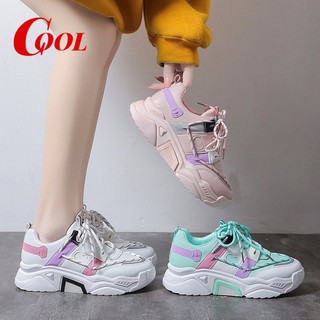 แหล่งขายและราคาCOOL SHOES (มาใหม่ AR-21)  รองเท้าผ้าใบผู้หญิง เสริมส้น 5 ซม.รองเท้ากีฬาวิ่งน้ำหนักเบาและใส่สบายอาจถูกใจคุณ