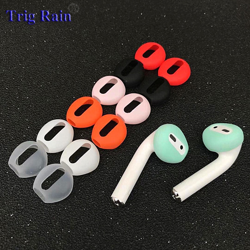 IPHONE แผ่นครอบหูฟังซิลิโคนสําหรับ Airpods 7 7 Plus 2 ชิ้น / คู่