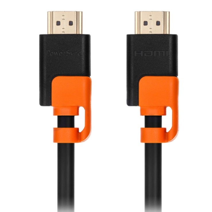 POWER SYNC (สายจอมอนิเตอร์) HDMI A WITH ETHERNET SUPPORTS 3D (GOLD-PLATED) 5.0 METER HDMI4-KR50-1