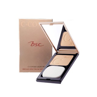 BSC C - COVER LIGHT POWDER SPF 25 PA+++ [10g.]แป้งบีเอสซี ซี คัฟเวอร์ ไลท์ พาวเดอร์ผสมกันแดด