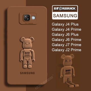 เคสซิลิโคนนิ่ม ลายหมี พร้อมขาตั้ง สําหรับ Samsung Galaxy J6 Plus J4 J2 J7 Prime Pro