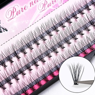 E050 ขนตาปลอมสไตล์ธรรมชาติ /8/10/11/12/14 มม. ใช้แต่งหน้า ต่…